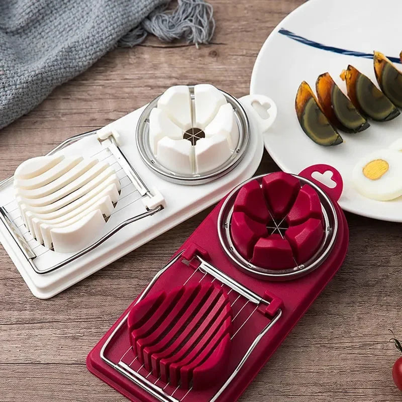 Egg Cutter Stainless Steel Egg Slicer Sectioner Cutter
