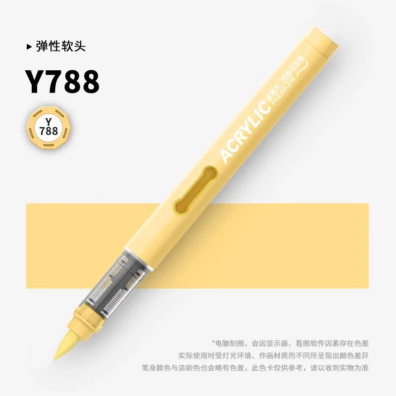 120/1 Colors Direct-Liquid Acrylic Brush Markers Pen Waterproof