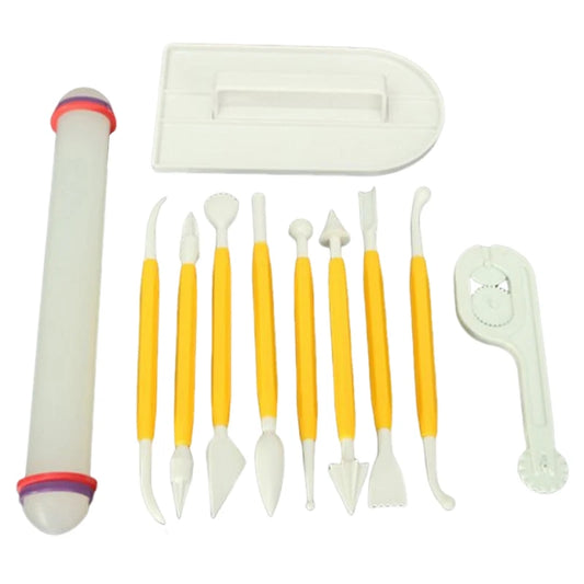 11pcs/Set Baking Cake Diy Paste Scraper Smoother Adjustable