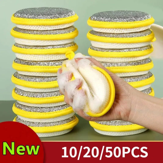 10pcs Double Side Dishwashing Sponge Dish Washing Brush