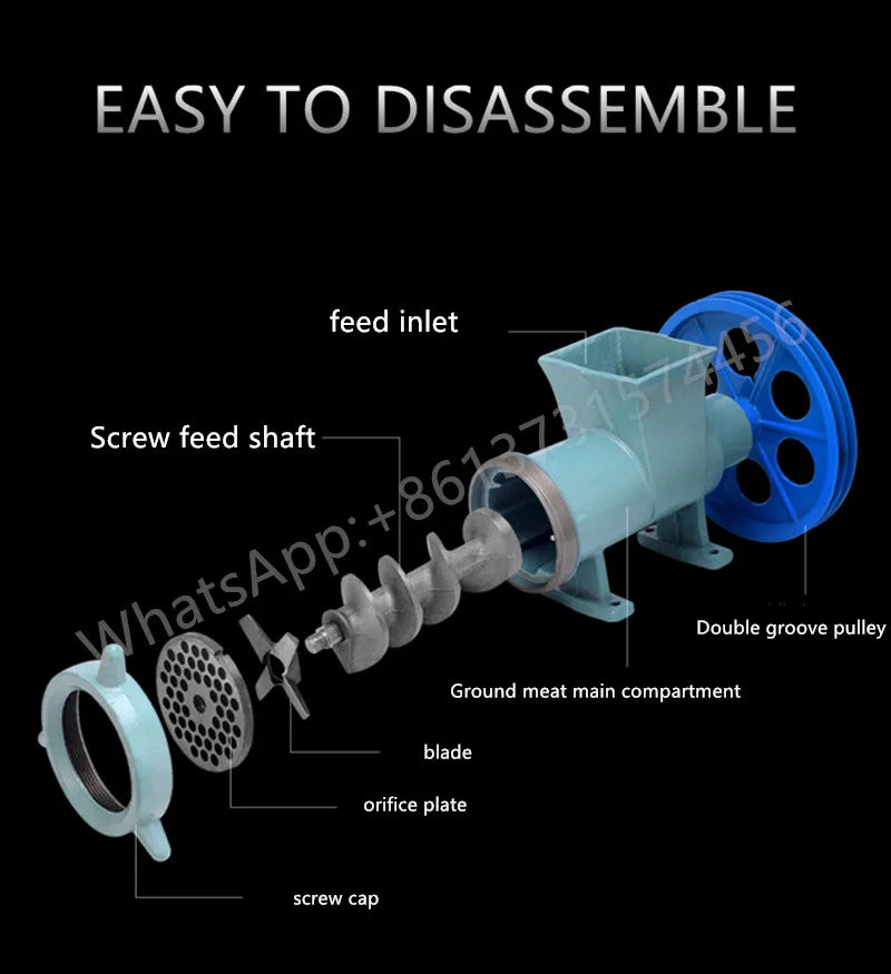 Electric Meat Grinder 3kw Desktop Mincer Minced Fish