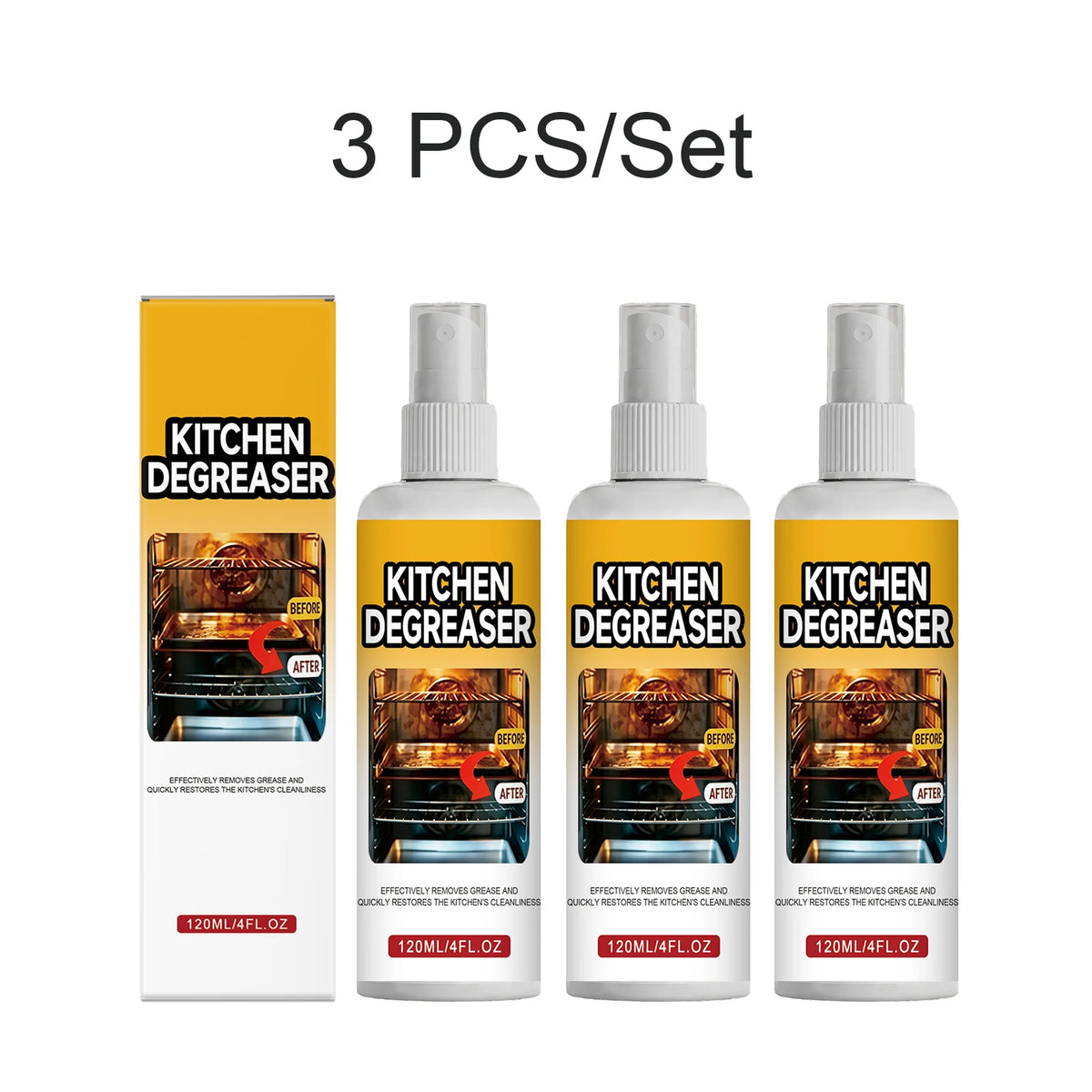 120ml Grease Degreaser Cleaner Effective Oil Stain Remover
