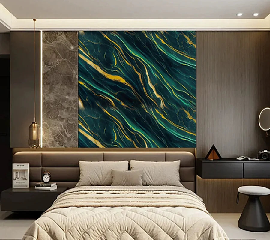 Self Adhesive Marble Wallpaper Pvc Waterproof Stain Resistant