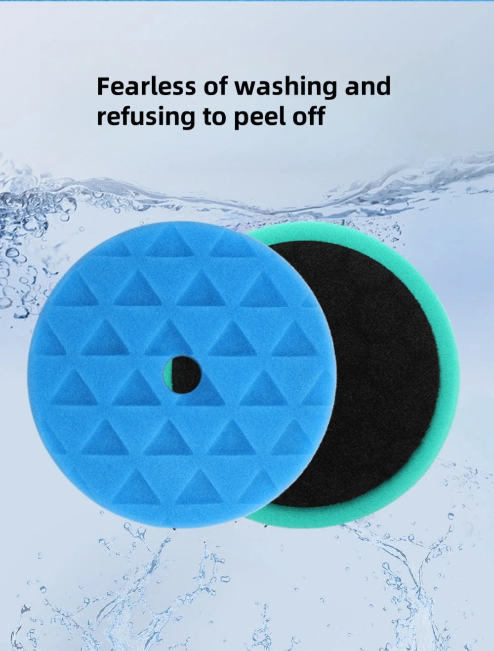 6/7 Inch Concave Triangle Car Polishing Sponge Pad