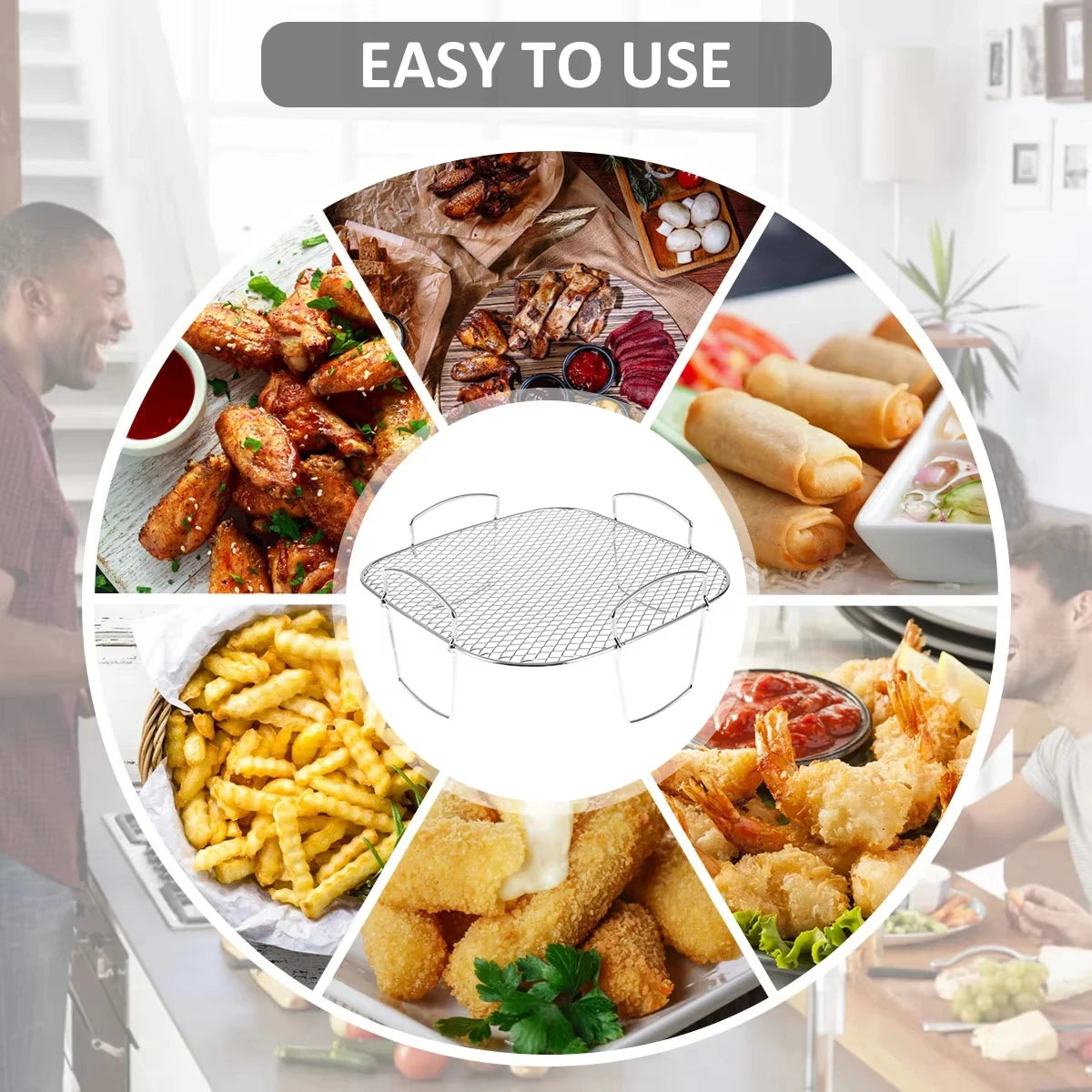 Roasting Rack Compatible Airfryer Dehydrator Bbq Rack Steamer