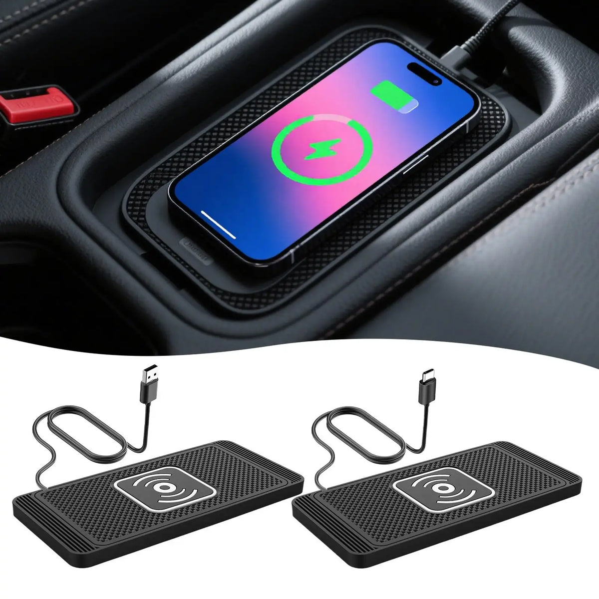 Car Wireless Charging Pad 15w Wireless Auto Phone