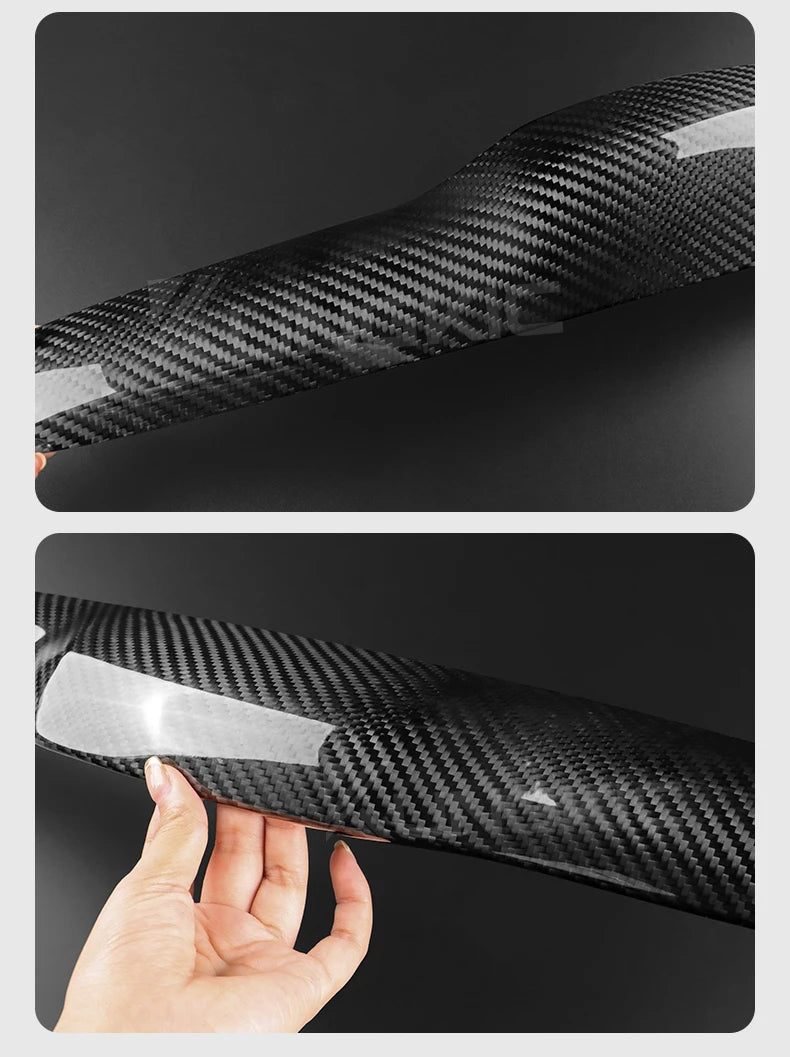 Real Hard Carbon Fiber Sticker Fiat 500 08-23