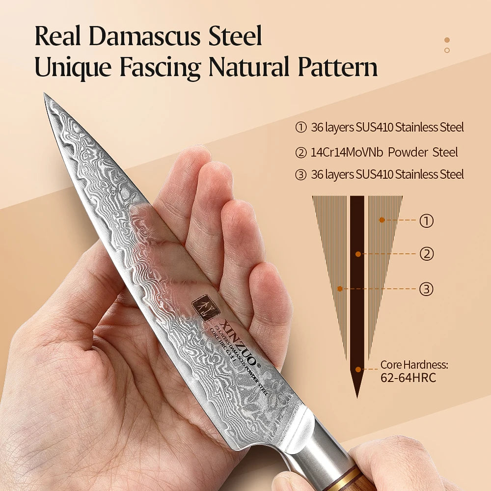 Xinzuo In Utility Knife Steel Japanese 14cr14movnb Powder