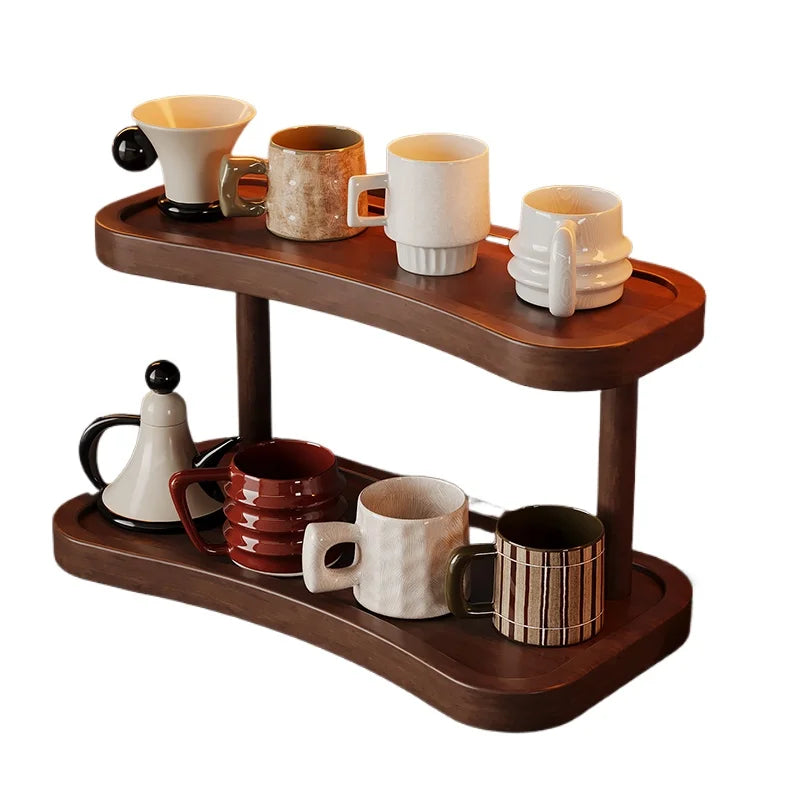 Countertop Water Cup Organizer Cabinet Cup Storage Rack