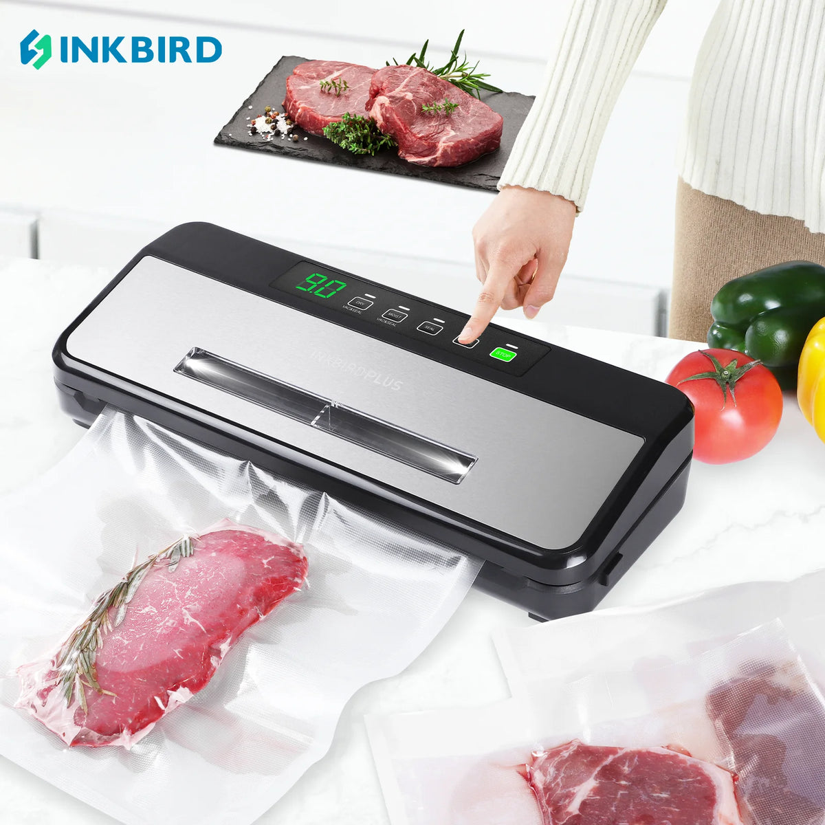 Inkbirdp Ink-Vs03 80kpa Food Vacuum Sealer Machine Strong