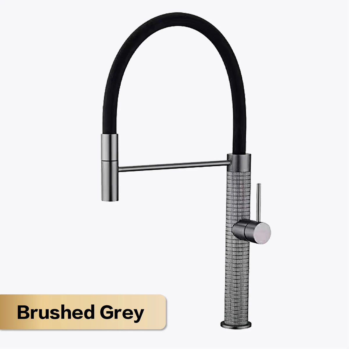 Aitana Gun Gray Luxury Brass Faucet Handle Cold