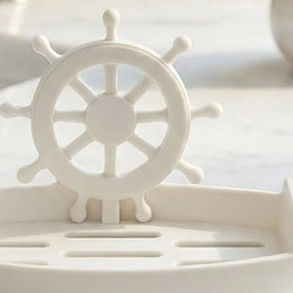 Decor Drainage Boat-Shaped Soap Dish Innovative Soap Holder