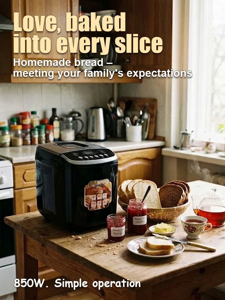 5kg Automatic Bread Machine 850w Programmable Bread Maker