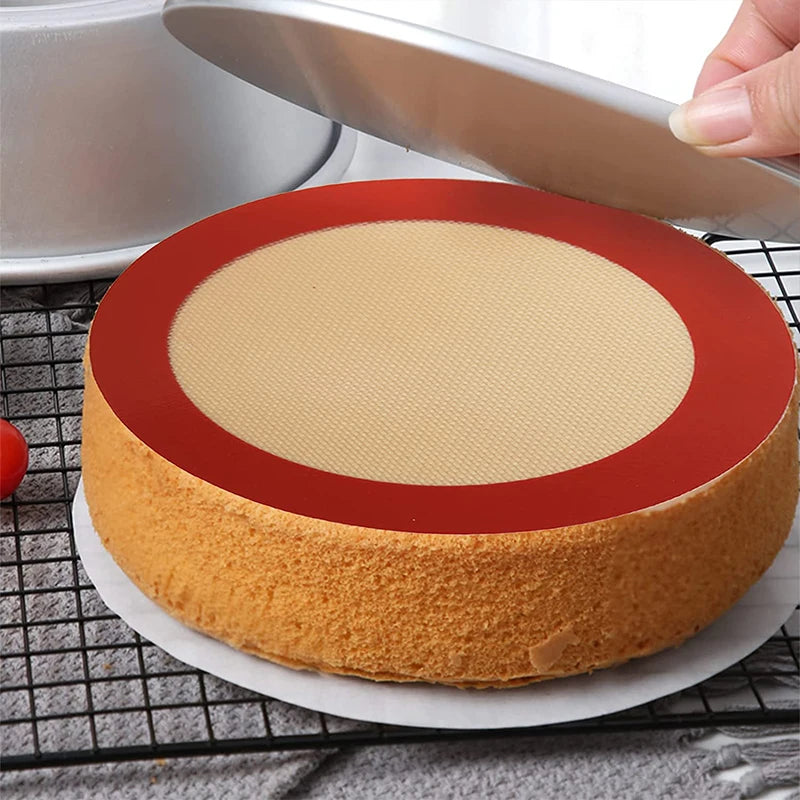 8/9/10inch Round Silicone Baking Mat Non-Stick Reusable Sheet