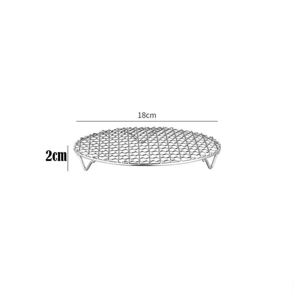 Round Air Fryer Rack Stackable Stainless Steel Grid