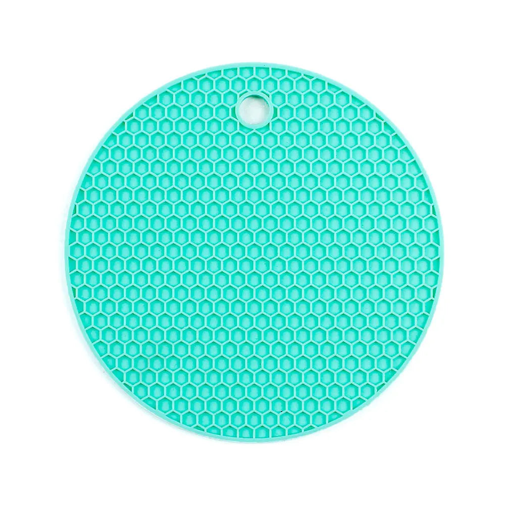 Silicone World Silicone Insulation Pad Round Honeycomb Mat
