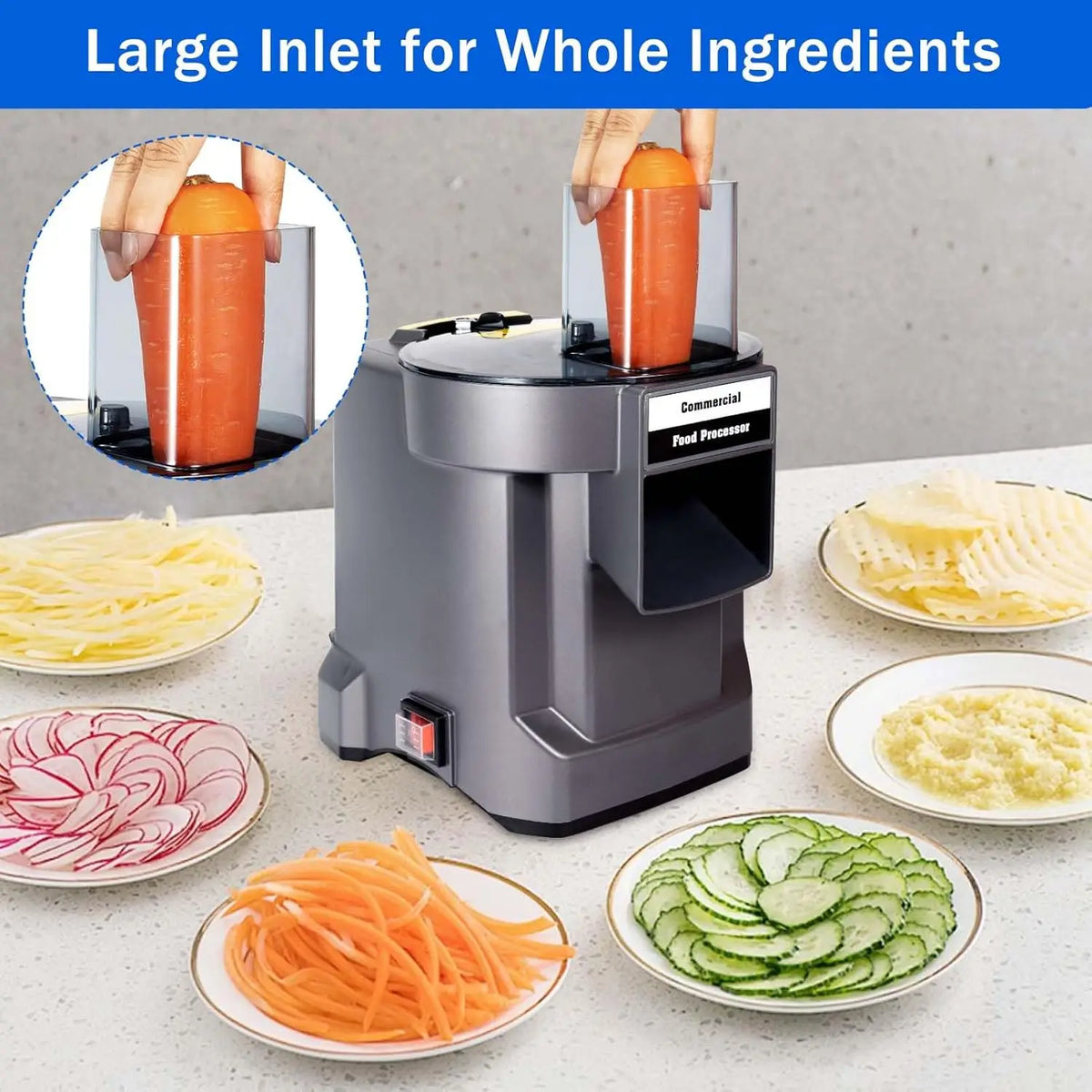 Vegetable Cutter Commercial High Power Family Party Automatic