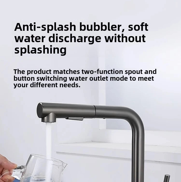 Touch On Pull Out Sink Faucet Stainless Steel
