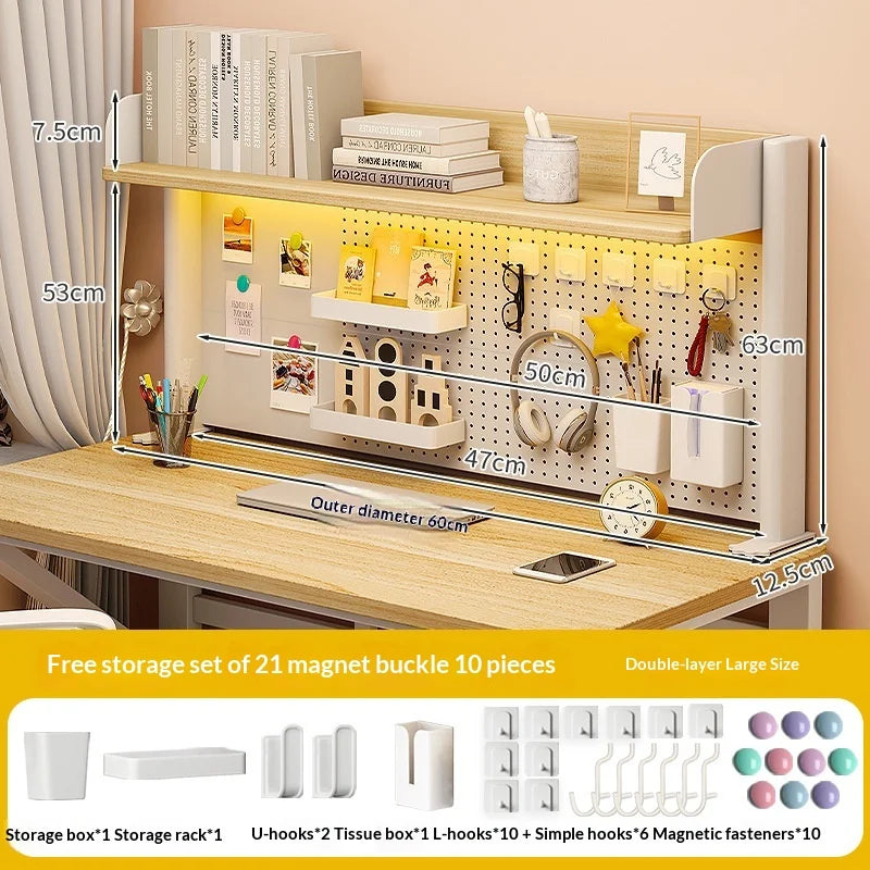 Desktop Storage Rack Pegboard Desk Organizer Shelfcomputer