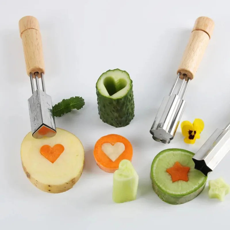 Stainless Steel Fruit Vegetable Cutter Mold Carrot Cucumber