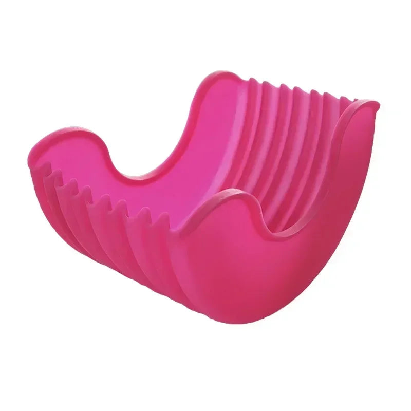 1-4pcs Reusable Burger Rack Useful Silicone Frame Burger