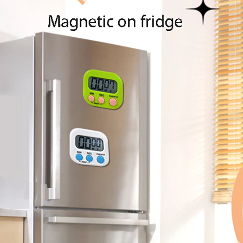 Digital Timer 99 Minutes Cooking Countdown Magnetic Timing