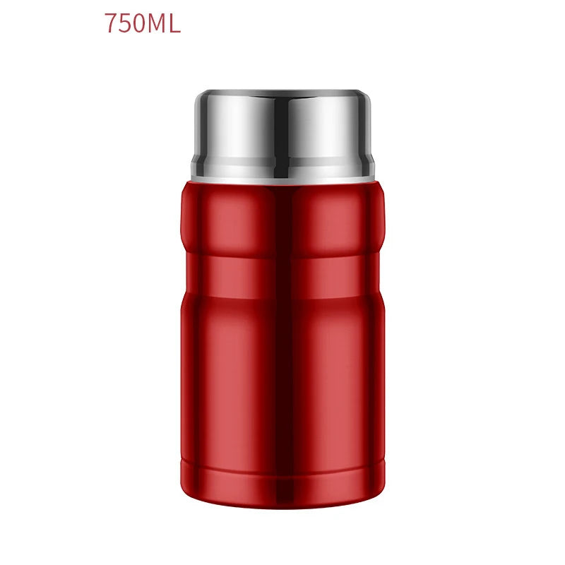 500/750ml Stainless Steel Food Container Food Thermal Jar