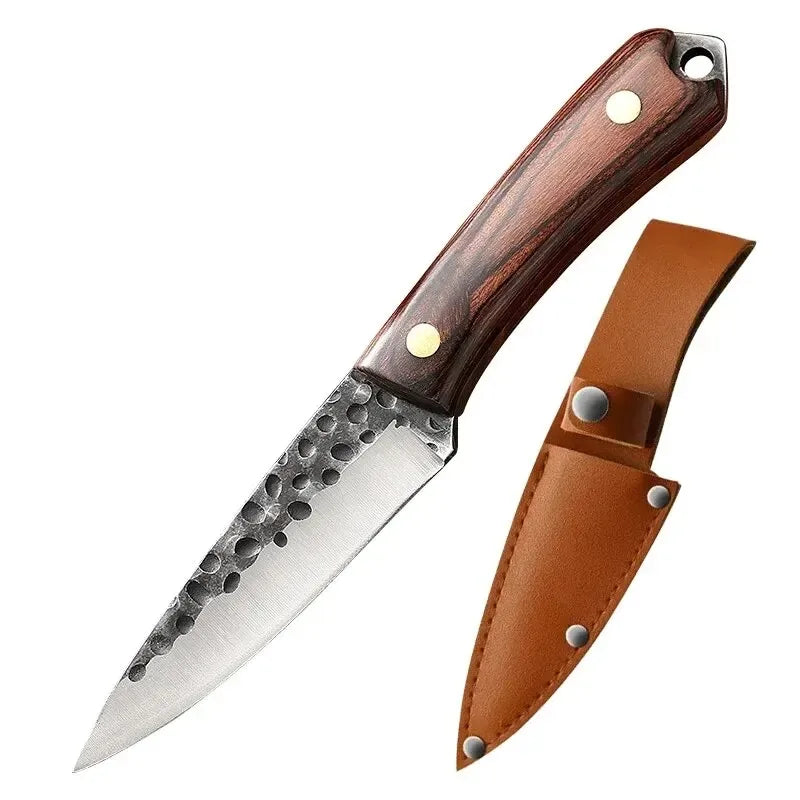 Meat Cleaver Boning Knife Forging Stainless Steel Wooden