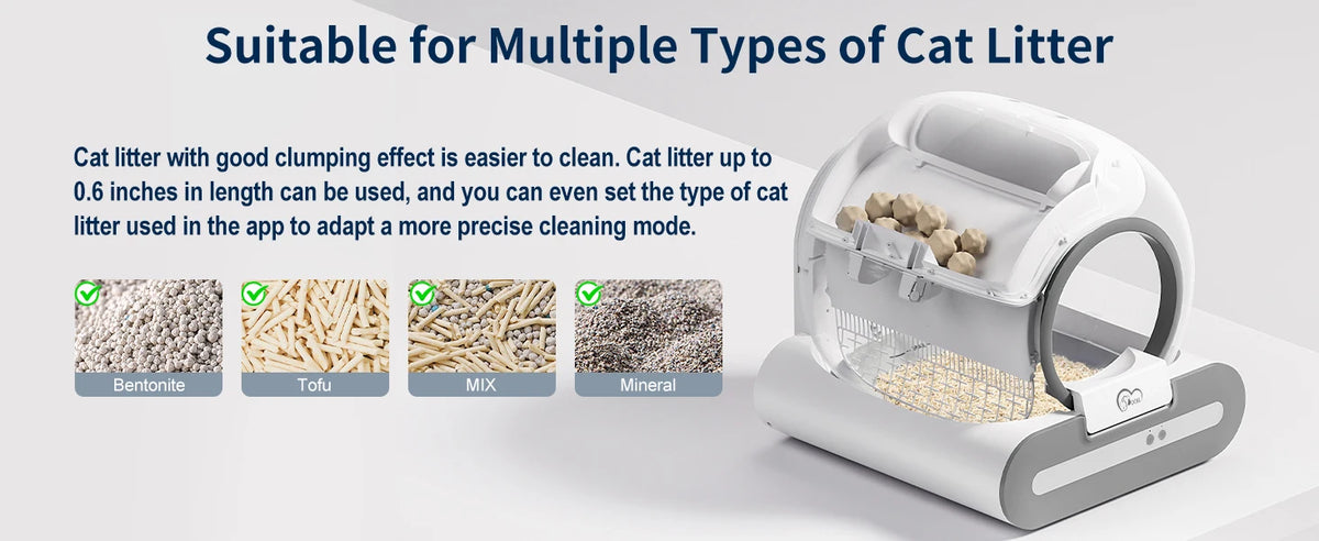 Doel Smart Self-Cleaning Cat Litter Box 65l Large