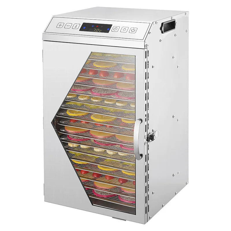 18-Tier Commercial Food Dehydrator Heavy-Duty Dryer Meat Fruits