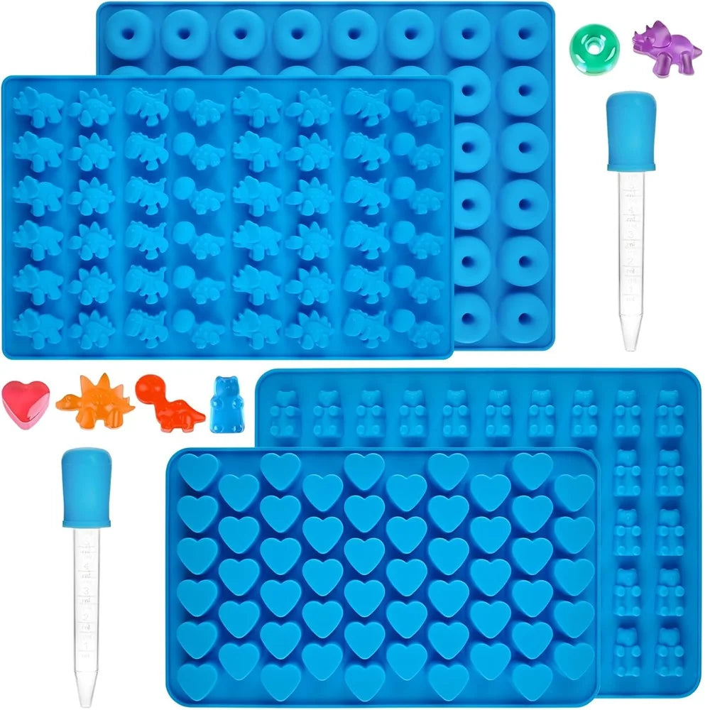 6pcs Candy Silicone Moulds Dropper Candy Gummy Molds