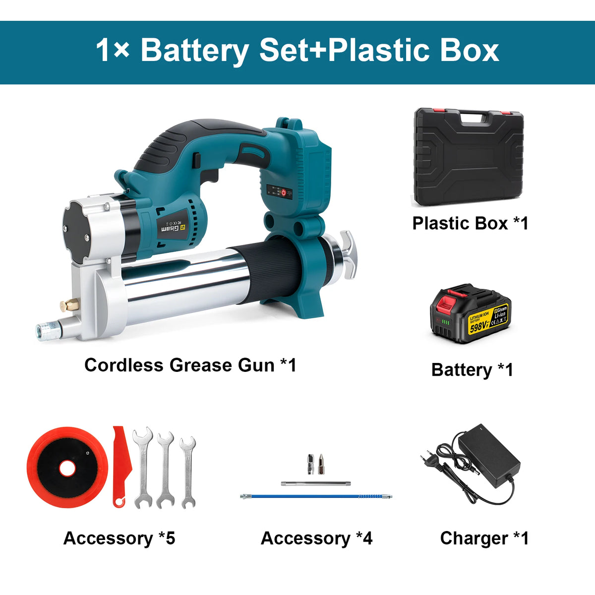 Gisam 10000psl 69mpa Brushless Electric Grease Gun High