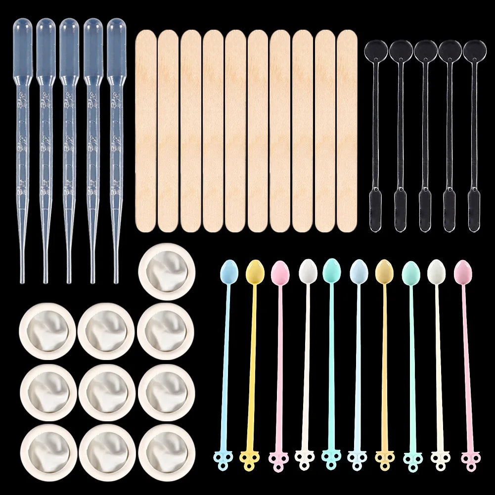 Resin Mixing Casting Kit Measuring Cups Wooden Sticks