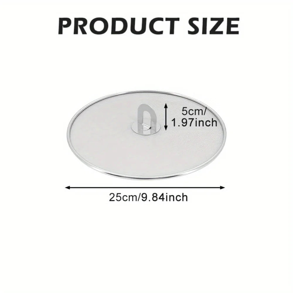 1/3pcs Splatter Screen Frying Pan Cooking Stainless Steels