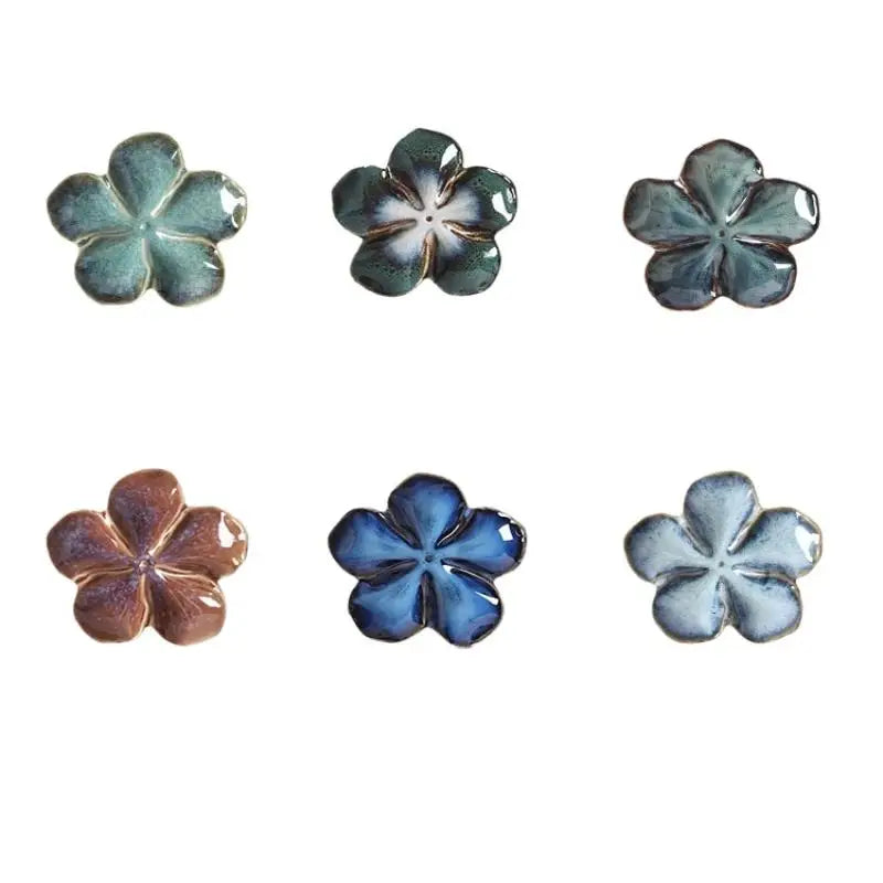 1pcsvintage Ceramic Craft Dish Flower Shaped Small Dish