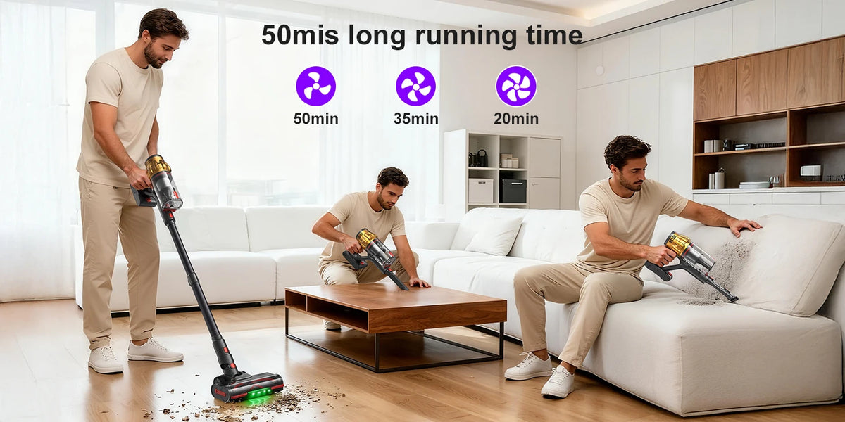 Lubluelu G11 Cordless Vacuum Cleaner 50kpa Powerful Suction