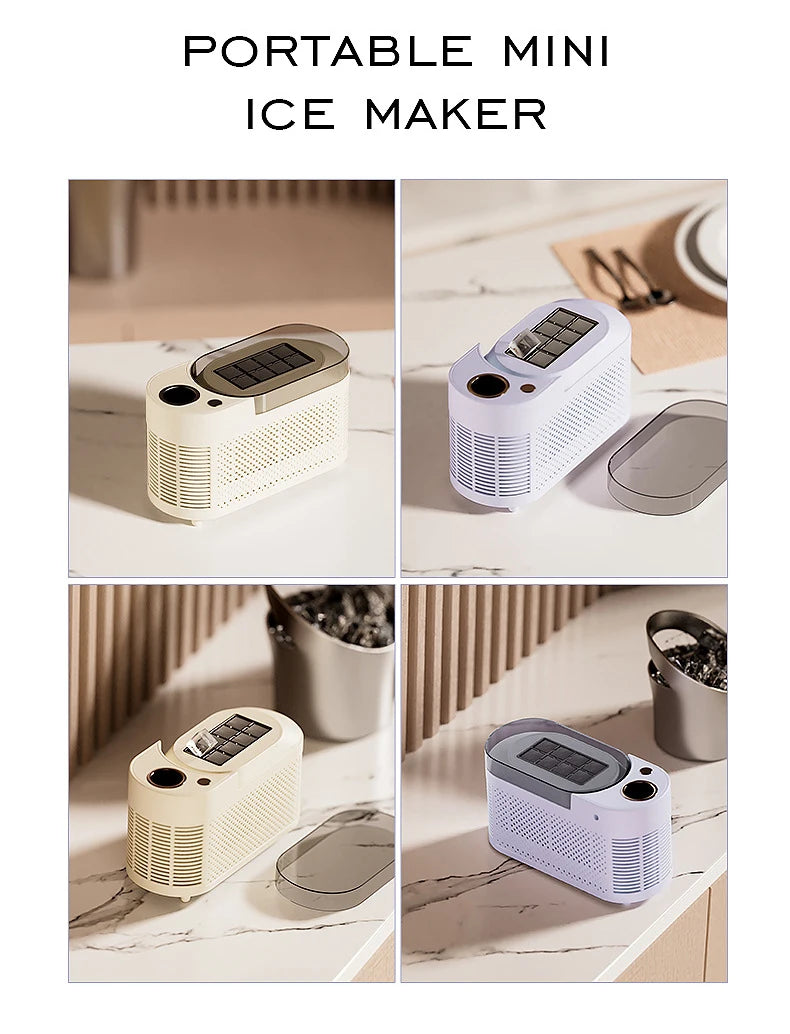 110v/220v Small Ice Maker Mini Dormitory Office Camping