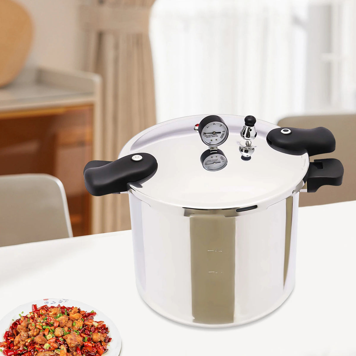 22l Large Capacities Pressure Cooker 90kpa Commercial Stainless