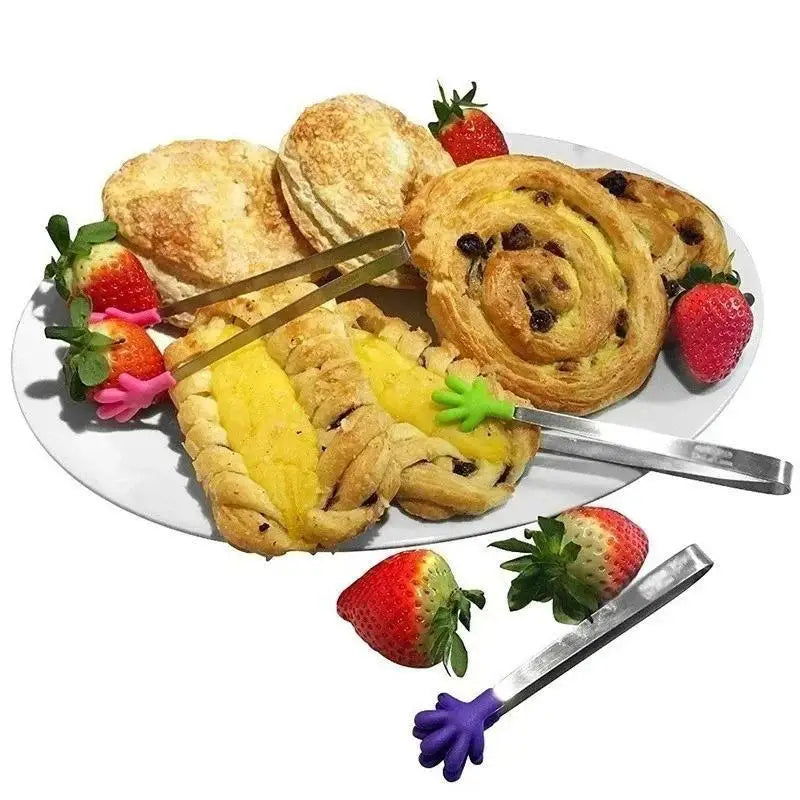 Creative Colorful Palm Stainless Steel Handle Silicone Mini