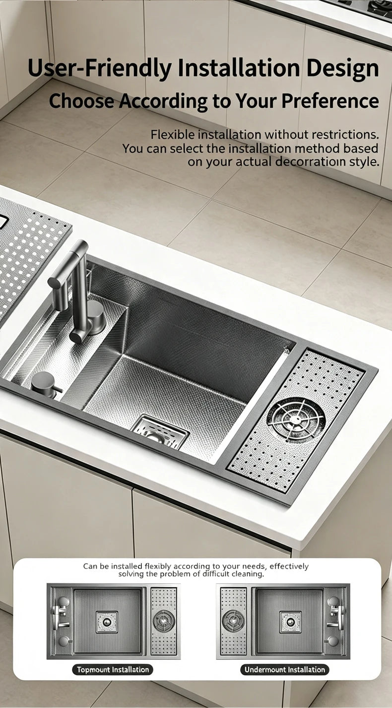 Cup Washer Hidden Bar Sinks Lid Multifunctionalstainless Steel