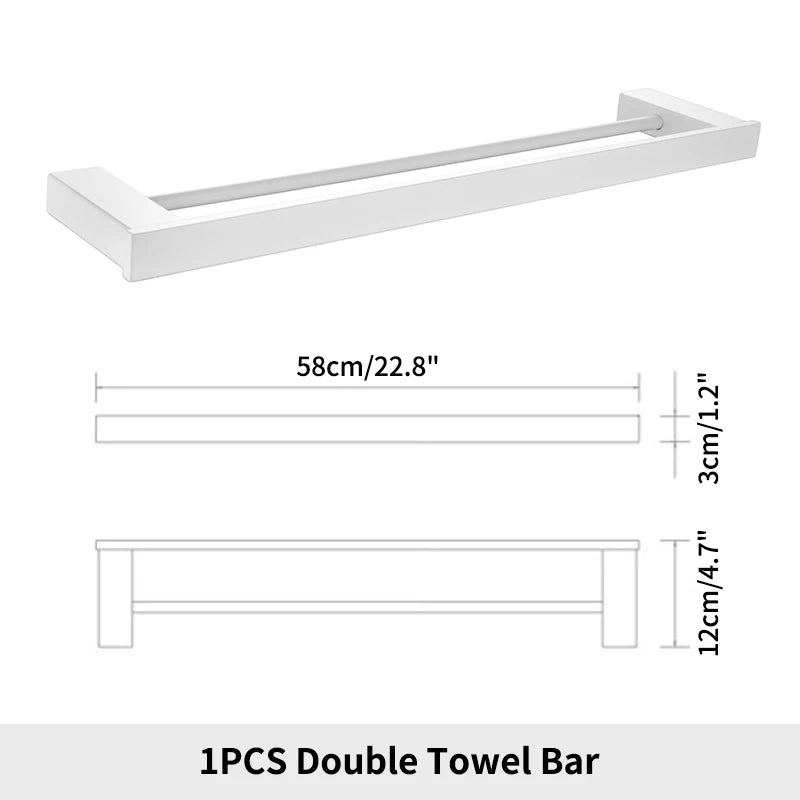Bathroom Hardware White Wall Mounted Toilet Roll Paper