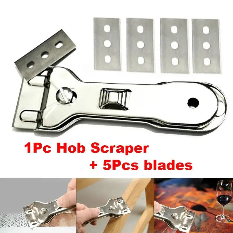 1pc Scraper Cleaner 5pcs Spare Blades Or 10