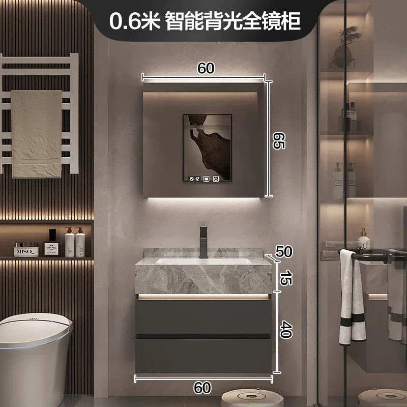 Paper Drawers Bathroom Cabinet Organizer Storage Mirror Toilet