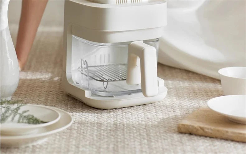 Air Fryer See-Through Glass Basket Small Non-Stick No