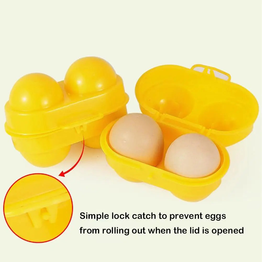Grid Egg Storage Box Container Plastic Egg Holder