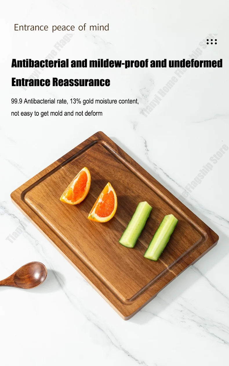 Acacia Wood Cutting Board Thickened Chopping Board Large