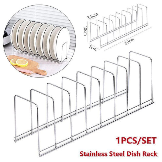 1pcs Stainless Steel Dish Rack Dish Pan Plate
