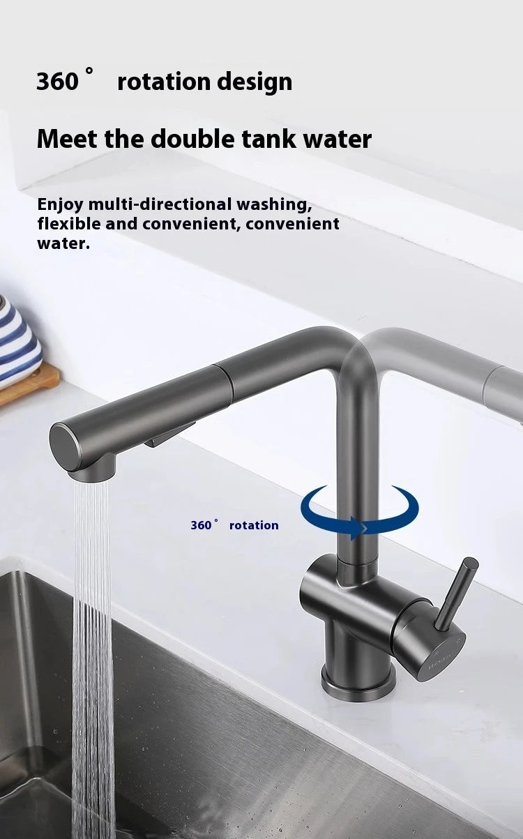 Cold Touch On Faucets Stainless Steel Pull Out