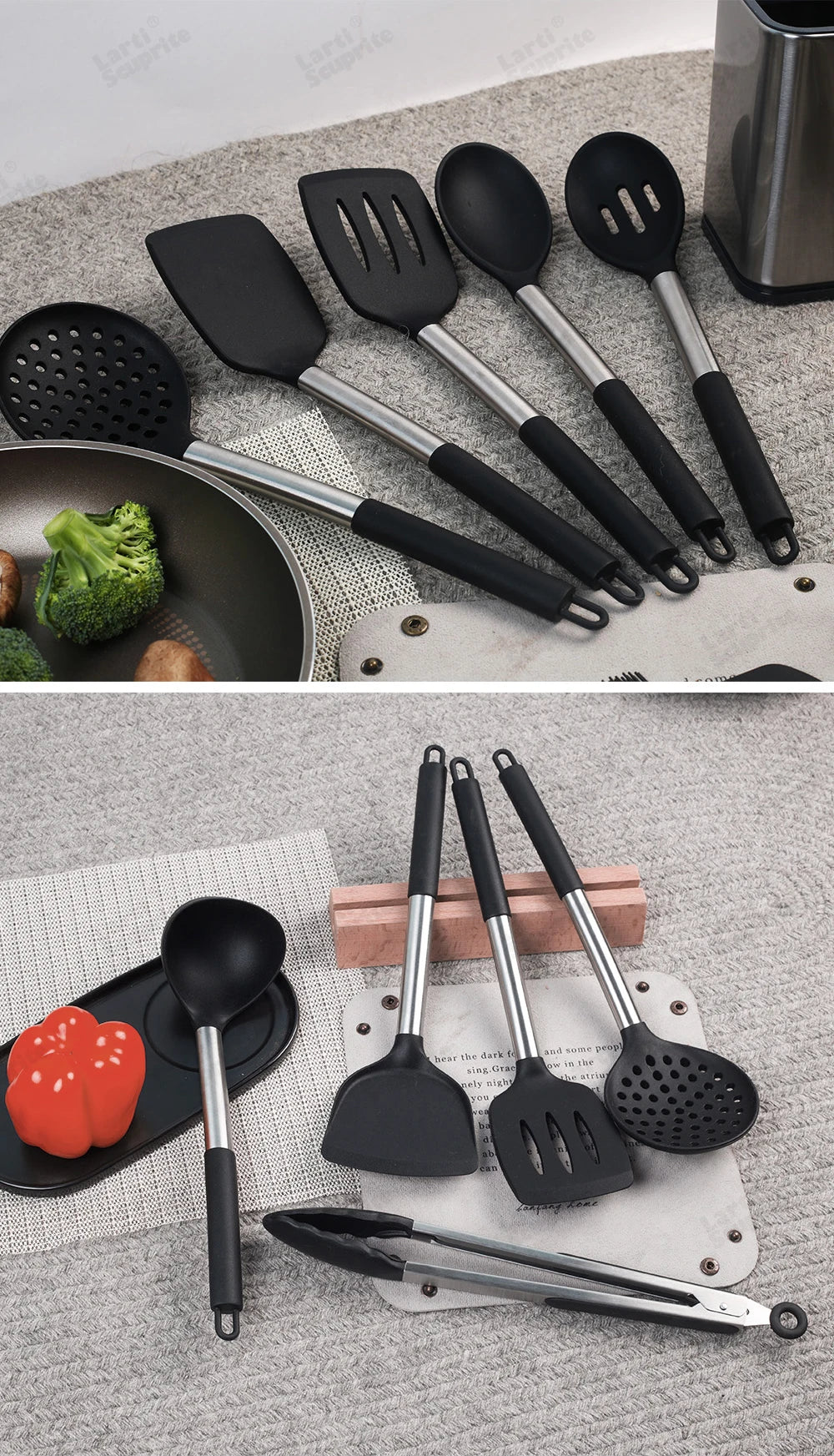 1-Pack Silicone Kitchenware Cooking Utensils Spatula Turner