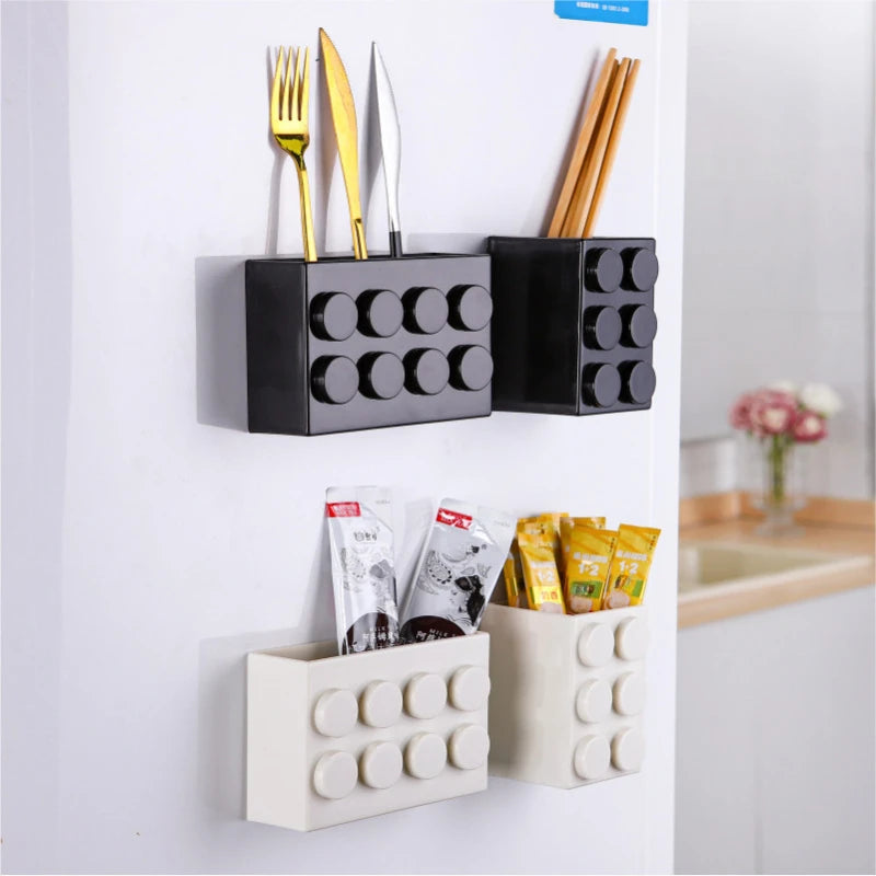Large Magnetic Fridge Organizer - Plastic Magnetic Storage